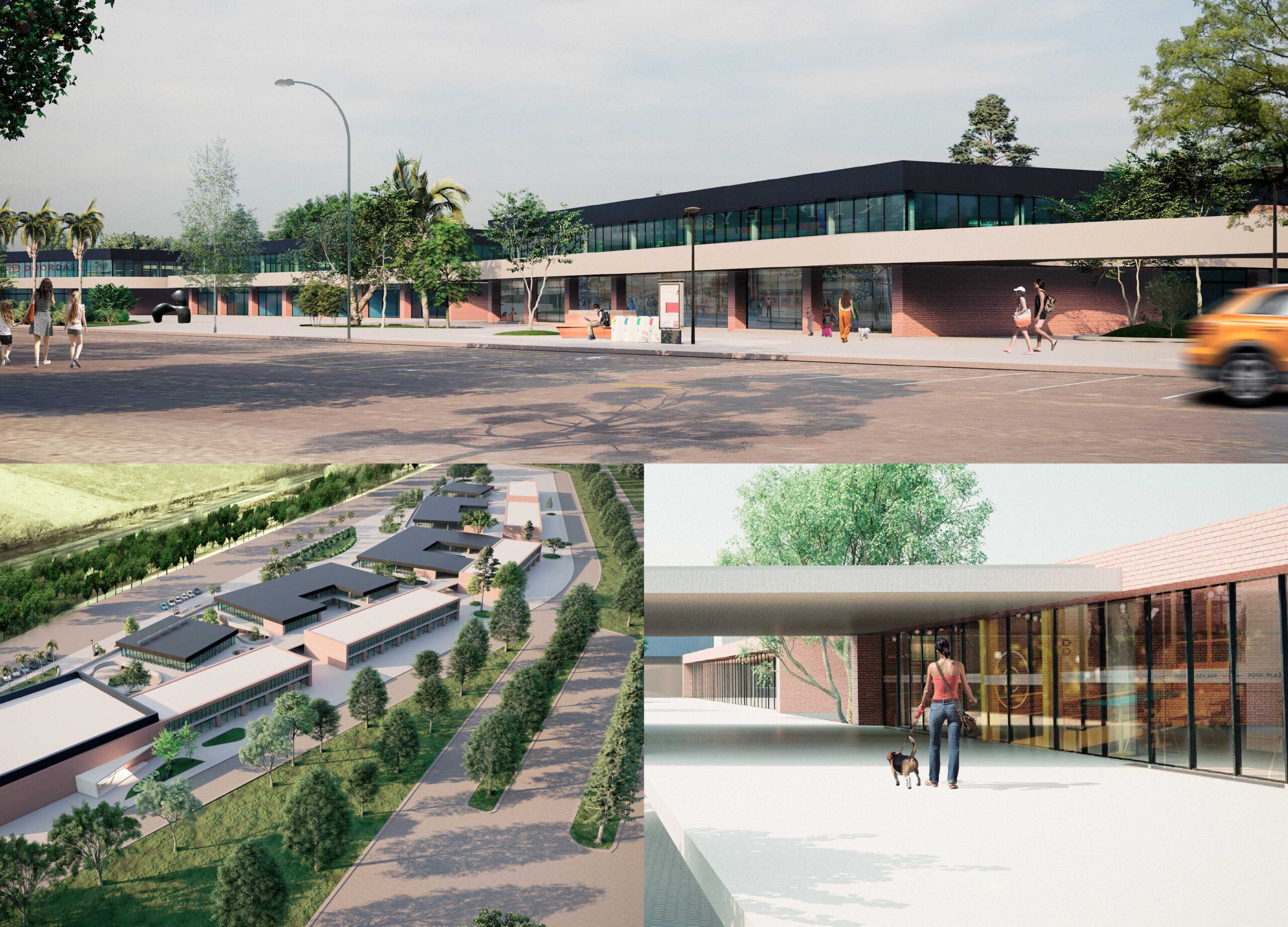Renders del área comercial de Ayres de la Antonia en Río Cuarto